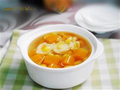 玉米南瓜百合甜汤