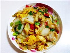 香辣白菜烩鸡蛋