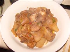 红烧排骨萝卜片