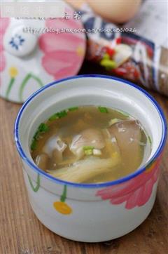 明目鲜蘑猪肝汤