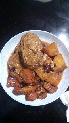 土豆素鸡红烧肉