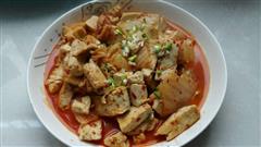 辣白菜炖豆腐