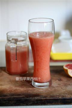 减肥首选-番茄苹果西柚汁