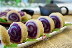 用“抗癌大王”做出的美食-紫薯水晶糕
