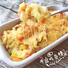 香腸焗土豆泥