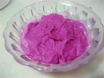 水果紫薯酸奶的做法步骤2