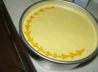 芒果冻芝士蛋糕的做法步骤21