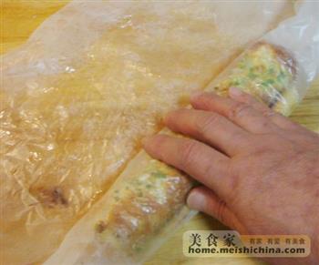 香葱面包卷的做法步骤16