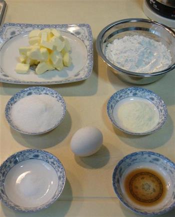 香草提子小酥饼的做法步骤1