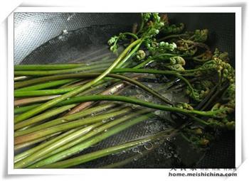 风干肉炒蕨菜的做法图解3