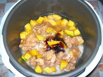 南瓜鸡肉电锅饭的做法步骤5