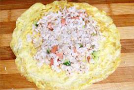 米饭蛋卷的做法步骤5