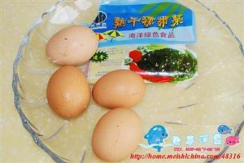 海菜鸡蛋卷的做法步骤1