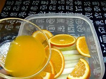 橙汁冬瓜的做法步骤3