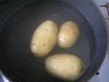 芝士烤彩色土豆泥的做法图解2