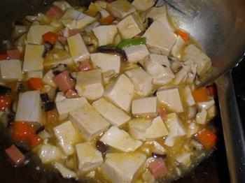黄金豆腐煲的做法步骤6