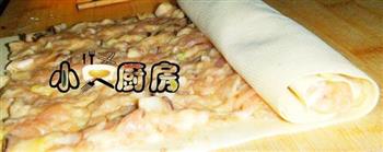 香菇鸡肉干豆腐卷的做法图解5