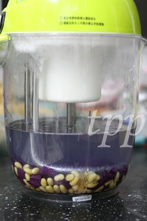 紫薯牛奶豆浆的做法图解2