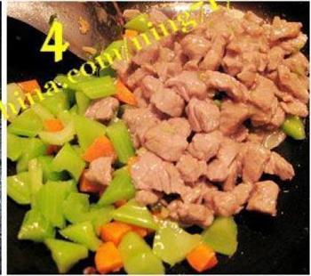蚝油牛肉粒的做法步骤4