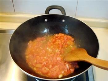 贝壳面番茄汁海鲜的做法步骤7