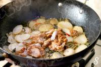 腌菜土豆烧肉片的做法步骤8