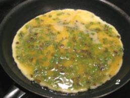 豆角煎蛋的做法步骤2