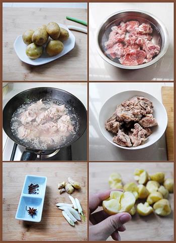 小土豆烧排骨的做法步骤1