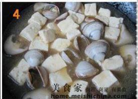 蛤蜊豆腐盖饭的做法步骤4