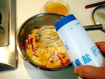 贝茸彩椒煎蛋饼的做法步骤8