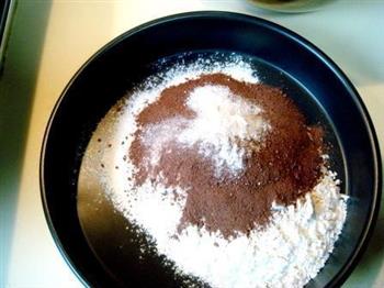 奶油黑巧克力全麦松糕的做法图解2