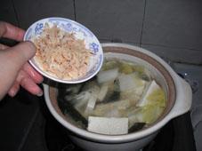 虾皮豆腐白菜海带汤的做法图解6