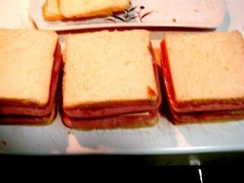 奶香白土司三明治的做法图解27