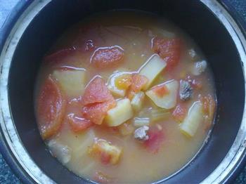 土豆番茄芝士汤的做法步骤7