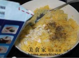 奶香咖哩土豆泥的做法步骤4