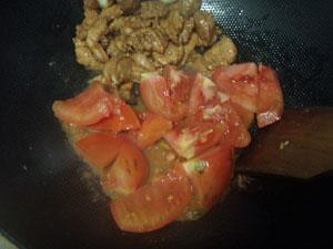 茄汁花菜炒肉片的做法步骤11