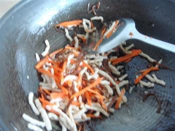 三丝炒花生素肉的做法步骤5