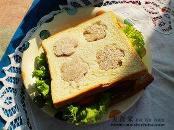 心花怒放三明治的做法步骤7