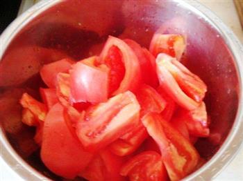 番茄金针菇蛋花疙瘩汤的做法步骤1