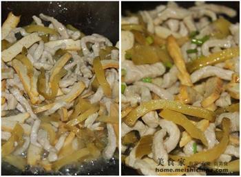 香干榨菜炒肉丝的做法步骤9