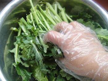 手抓小苔菜的做法图解3
