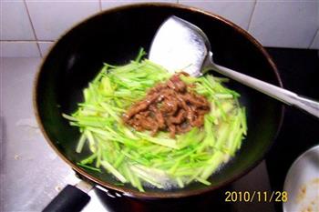 蚝油牛肉炒芹菜的做法步骤12