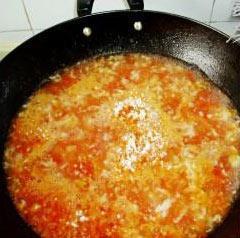 西红柿面絮汤的做法步骤8