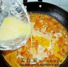 西红柿面絮汤的做法步骤9