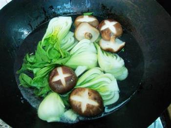 香菇油菜的做法步骤3