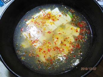 剁椒金针豆腐汤的做法图解4
