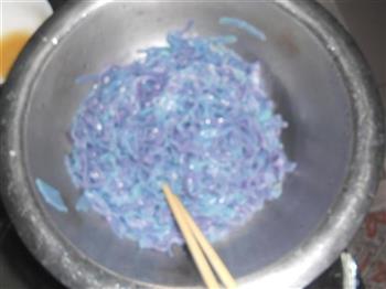 紫甘蓝打卤面的做法图解6
