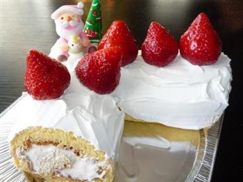圣诞草莓蛋糕的做法步骤9