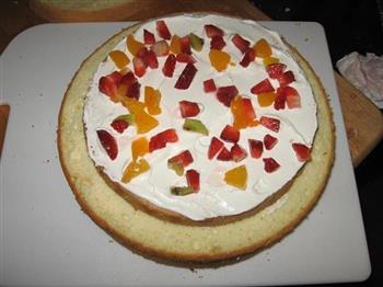 双层水果蛋糕的做法步骤4