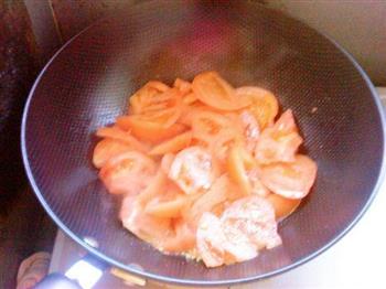 番茄虾仁面鱼汤的做法步骤6