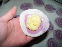 紫薯花样奶黄包的做法图解10